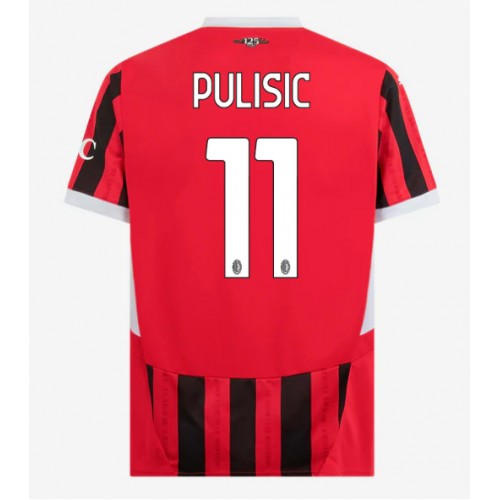 Dres AC Milan Christian Pulisic #11 Domaci 2024-25 Kratak Rukav